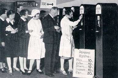 Automaten in der Personalkantine